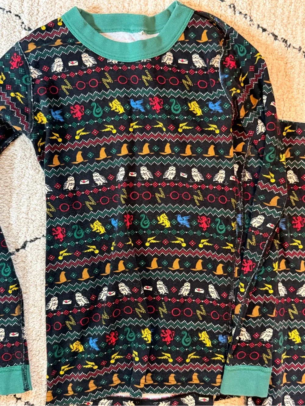 Hanna Anderson Harry Potter Christmas PJS size 10